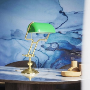 Lampa de birou din alama design clasic Compact Banker - Img 8