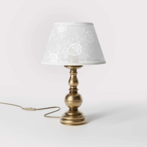 Lampa de masa clasic elegant din alama masiva Flemish - Img 2