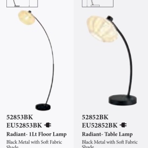 Lampa de masa cu abajur stil cocoon Radiant 625966 universul-luminii.ro