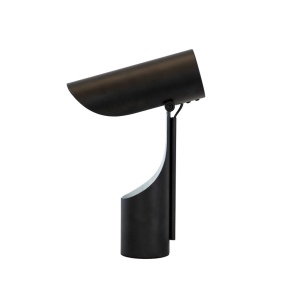 Lampa de masa din otel cu suport pentru creioane Black and White - Img 2