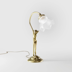 Lampa de masa figura feminina din alama Donne - Img 11