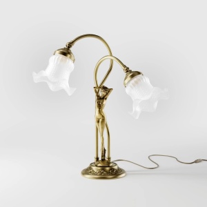 Lampa de masa figura feminina din alama Donne - Img 12
