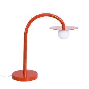 Lampa de masa LED design minimalist ENIGMA, Coral red
