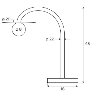 Lampa de masa LED design minimalist ENIGMA, negru 143936 universul-luminii.ro