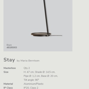 Lampa de masa LED multifunctionala Stay negru 48185003 DFTP 190526 universul-luminii.ro