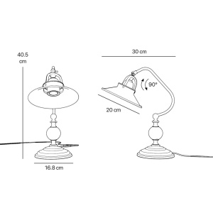 Lampa de masa stil industrial din alama personalizabila Alice - Img 10
