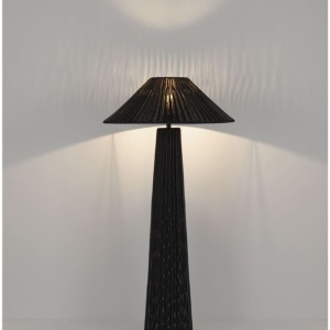 Lampa de podea din ratan sintetic pentru exterior Plom negru - Img 8
