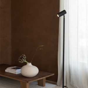 Lampa de podea Eco din Bambus Java GU10, negru 243786 universul-luminii.ro