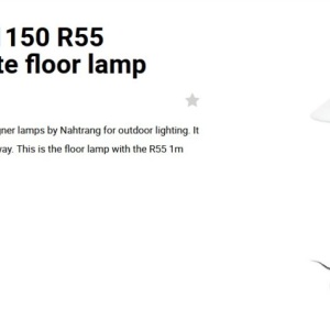 Lampa de podea iluminat exterior decorativ SAIGON 115/R55 gri/alb 127416 universul-luminii.ro