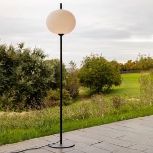 Lampa de podea iluminat exterior decorativ SAIGON 210/R45 gri/alb opal 127326 universul-luminii.ro