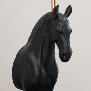 Lampa decorativa, Cal, Negru, BLACK BEAUTY 75cm 243246 universul-luminii.ro