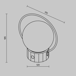 Lampa exterior portabila cu baterii protectie IP54 Elyra - Img 7