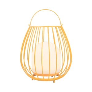 Lampa LED portabila pentru exterior solara cu baterii Jim To-Go galben
