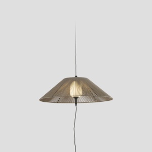 Lampa/Pendul portabil iluminat exterior decorativ SAIGON hole cap C70 gri/bej 127726 universul-luminii.ro