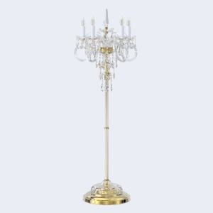 Lampadar cu 5 brate LUX design modern, Cristal Bohemia Exclusive Miracle 90376 universul-luminii.ro