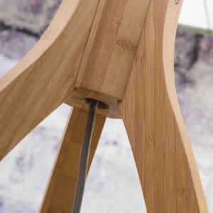 Lampadar cu trepied, realizat din materiale naturale, durabile si ecologice, Annapurna verde 172496 universul-luminii.ro