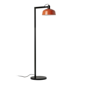 Lampadar de podea metal TATAWIN negru, orange