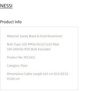 Lampadar design minimalist NESSI, NVL-9011411 - Img 8