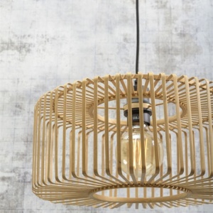 Lampadar eco din bambus Bromo S natur, 40x18cm 195256 universul-luminii.ro
