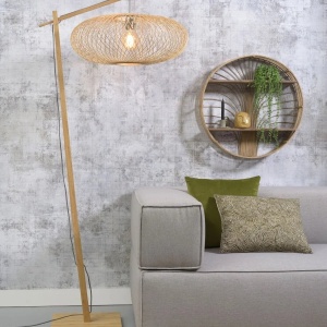 Lampadar eco din bambus Cango natur, 60x25cm 151596 universul-luminii.ro