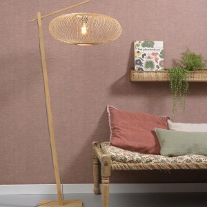 Lampadar eco din bambus Cango natur, 60x25cm 231936 universul-luminii.ro