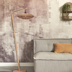 Lampadar eco din bambus cu ratan Tanami S nat/disc, nat 121406 universul-luminii.ro