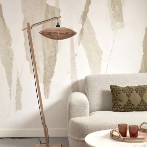 Lampadar eco din bambus cu ratan Tanami S nat/disc, nat 213576 universul-luminii.ro