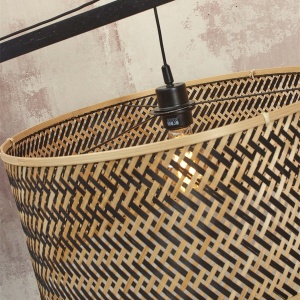 Lampadar eco din bambus Java L nat/50x22, bl/nat 64356 universul-luminii.ro