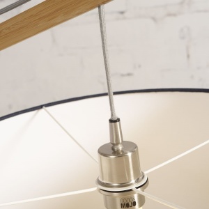 Lampadar eco din bambus Montblanc 4723 natur/ blue denim 231596 universul-luminii.ro