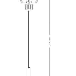 Lampadar elegant design modern realizat manual Prato - Img 2