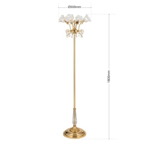 Lampadar, Lampa de podea design clasic LA BOHEME, auriu 163786 universul-luminii.ro
