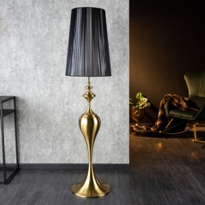 Lampadar, Lampa de podea design deosebit Lucie 160cm, negru-auriu - Img 8