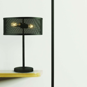 Lampadar / Lampa de podea design industrial Fishnet negru EU2832-2BK SRT 73176 universul-luminii.ro