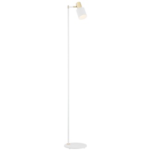 Lampadar / Lampa de podea design minimalist DORIA alb/alama
