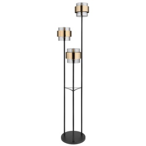 Lampadar, lampa de podea design modern MILLEY negru, auriu 114026 universul-luminii.ro