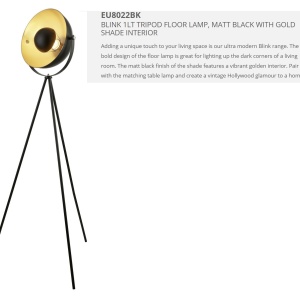 Lampadar / Lampa de podea design vintage Blink EU8022BK SRT - Img 3