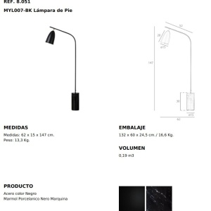 Lampadar, Lampa de podea eleganta design minimalist Marble 211636 universul-luminii.ro
