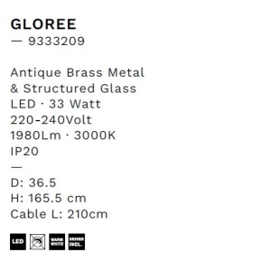 Lampadar/Lampa de podea LED design decorativ GLOREE - Img 8