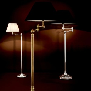 Lampadar, lampa de podea LUX cu brat articulat, finisaj alama, Regis 109743 HZ 60126 universul-luminii.ro