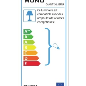 Lampadar, lampa de podea moderna, brat articulat, finisaj satinat, GIANT-XL-BRU MUNO Design 62666 universul-luminii.ro