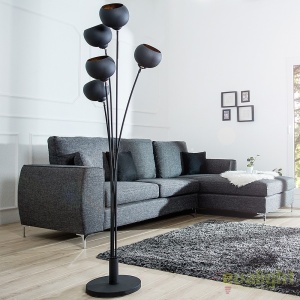Lampadar / Lampa de podea moderna Magma negru/ auriu A-37004 VC 43736 universul-luminii.ro