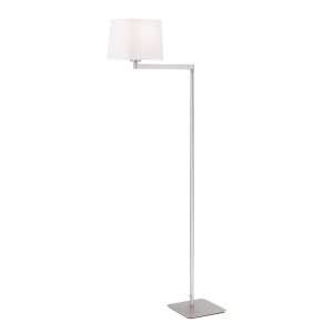 Lampadar/Lampa de podea pivotanta CARLTON nickel/alb 156526 universul-luminii.ro