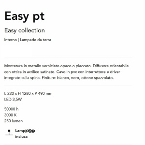 Lampadar/Lampa de podea stil minimalist LED Easy pt negru 142956 universul-luminii.ro