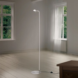 Lampadar LED cu spot ajustabil STUDENT crom satin - Img 1