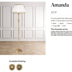 Lampadar LUX design clasic realizat manual Amanda 225316 universul-luminii.ro