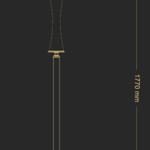 Lampadar realizat manual AVERNO - Img 2