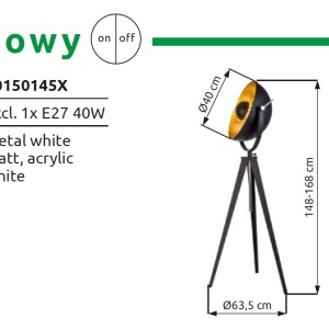 Lampadar reglabil design modern BOWY - Img 7