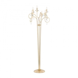 Lampadar stil clasic cu cristale Swarovski Giada auriu mat 178896 universul-luminii.ro