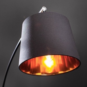 Lampadar tip arc cu 5 brate Levels negru/ auriu - Img 3
