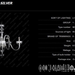 Lustra 5 brate eleganta design LUX, L11 901/05/0 91776 universul-luminii.ro